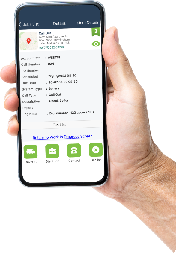 Schedule & Dispatch reactive calls or scheduled Building maintenance visits