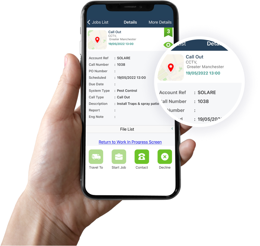 Manage your Pest Control on-site jobs far more effectively with ServiceJobs App