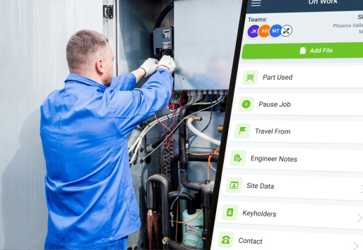 Refrigerator & Chillers Field Service software